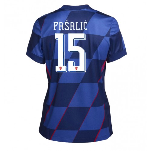 Hrvatska Mario Pasalic #15 Gostujuci Dres za Ženska EP 2024 Kratak Rukav